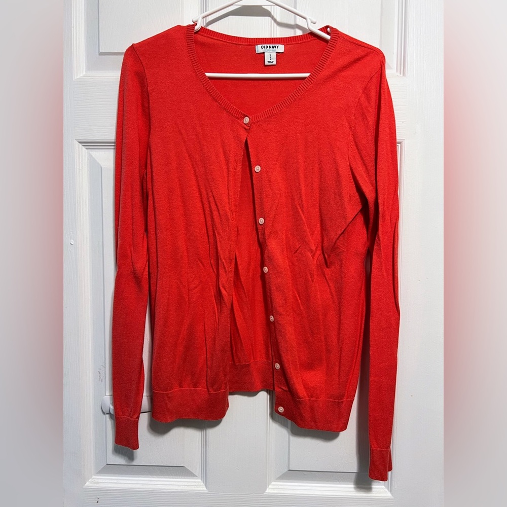 Old Navy coral cardigan